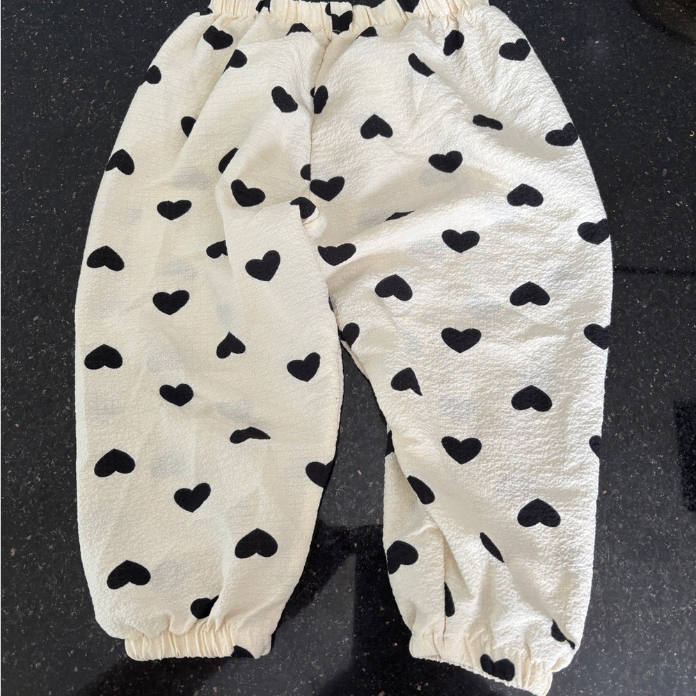 Heart Patterned Kids Bottoms
